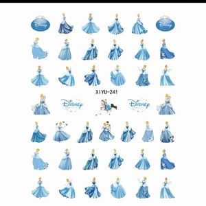 $1 PRINCESS NAIL STICKER SHEET. NEW. $1 WITH ANY ORDER OF $10 OR MORE